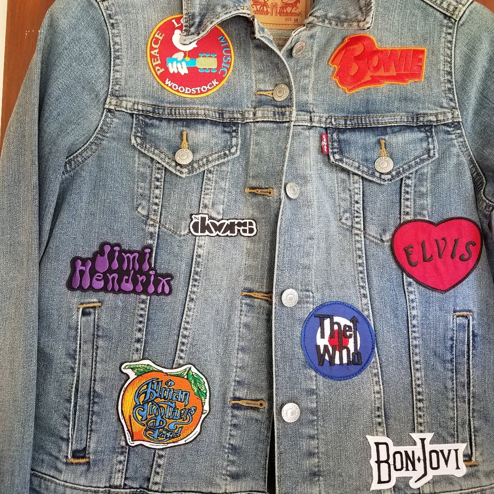 One of a kind RocknRoll Jean Jacket